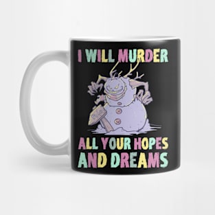 Pastel Goth Snowman Kawaii Gothic  Eboy Egirl Christmas Gift Mug